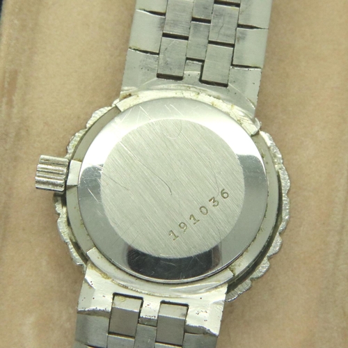 85 - Rotary: ladies 21 jewel silver wristwatch, boxed, not working. P&P Group 1 (£14+VAT for the first lo... 