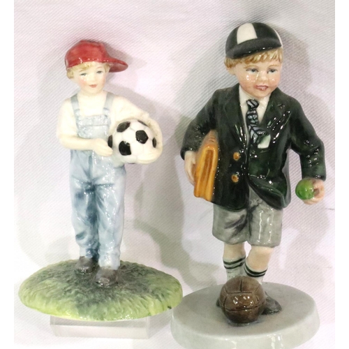 226 - Royal Doulton figurines off to School and Pride & Joy. P&P Group 2 (£18+VAT for the first lot and £3... 