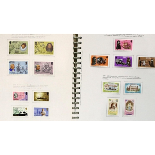 367 - Album of mint Jersey and Guernsey stamps, High CV. P&P Group 1 (£14+VAT for the first lot and £1+VAT... 