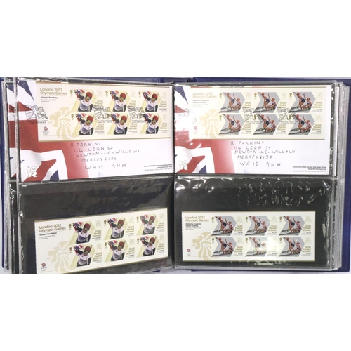 368 - 2012 London Olympics Winners twenty nine first day covers and twenty nine sets of six mint first cla... 