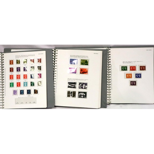 374 - Large Great Britain stamp collection in three volumes, Collecta hingeless albums.P&P Group 2 (£18+VA... 