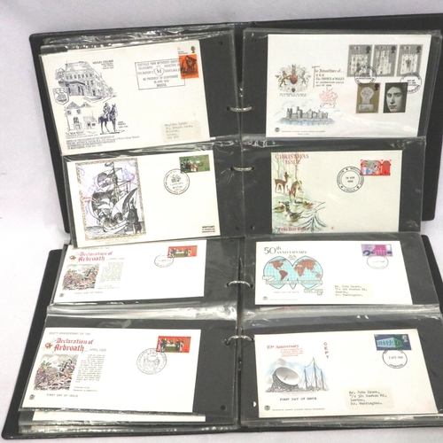 376 - Two albums of 1970/ 1971 first day covers to include military examples. P&P Group 2 (£18+VAT for the... 