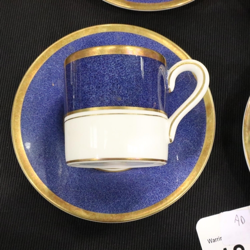 184 - Coalport Athlone blue coffee set. P&P Group 3 (£25+VAT for the first lot and £5+VAT for subsequent l... 