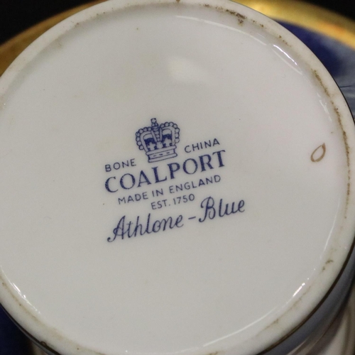 184 - Coalport Athlone blue coffee set. P&P Group 3 (£25+VAT for the first lot and £5+VAT for subsequent l... 