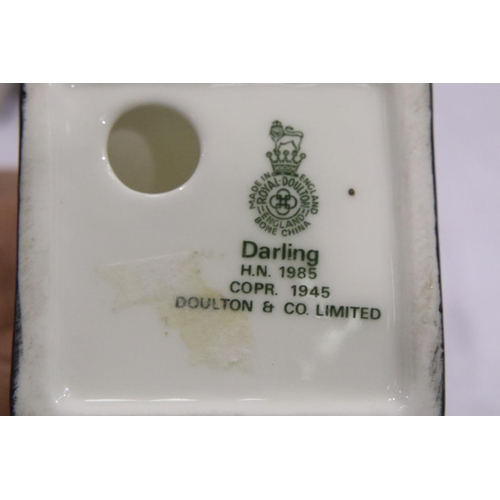 189 - Royal Doulton miniature Balloon Sellers (2) and a HN 1985 Darling figurine. P&P Group 2 (£18+VAT for... 