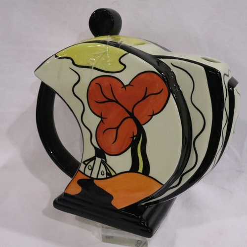 192 - Lorna Bailey limited edition teapot, Old Ellgreave, 93/150, H: 19 cm. No cracks, chips or visible re... 