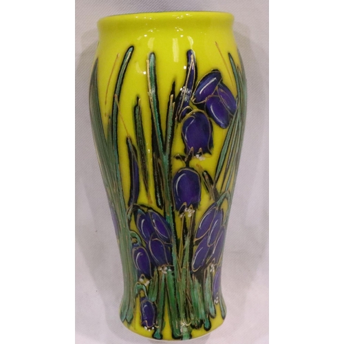 207 - Anita Harris vase in Bluebell pattern, signed in gold, H: 18 cm. No cracks, chips or visible restora... 