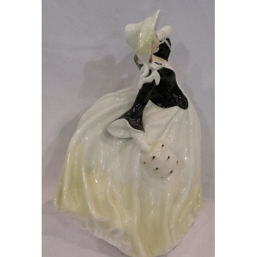 214 - Royal Doulton Autumn Breeze figurine in rare colourway, H: 20 cm. P&P Group 1 (£14+VAT for the first... 