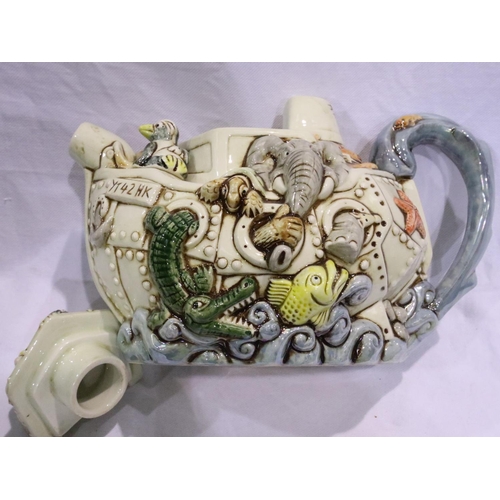 225 - Paul Cardew for Cardew Designs: three limited edition teapots, Antique Shop, AGA and Harmony Kingdom... 