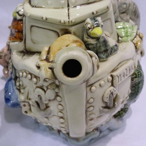 225 - Paul Cardew for Cardew Designs: three limited edition teapots, Antique Shop, AGA and Harmony Kingdom... 