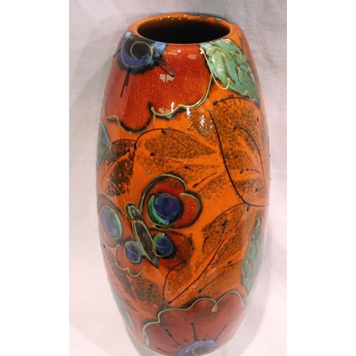 230 - Anita Harris vase in the Butterfly pattern, signed in gold, H: 18 cm. No cracks, chips or visible re... 