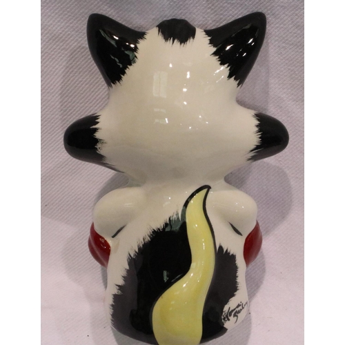 231 - Lorna Bailey cat, Arnie, H: 12 cm. No cracks, chips or visible restoration. P&P Group 1 (£14+VAT for... 