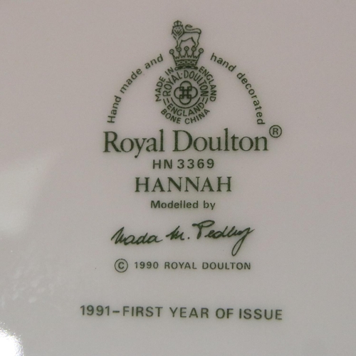 232 - Five Royal Doulton figurines to include Rosie HN 4094, largest H: 20 cm. P&P Group 3 (£25+VAT for th... 