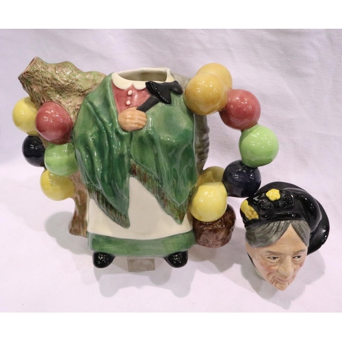 235 - Royal Doulton Balloon Man and Woman teapot. P&P Group 2 (£18+VAT for the first lot and £3+VAT for su... 