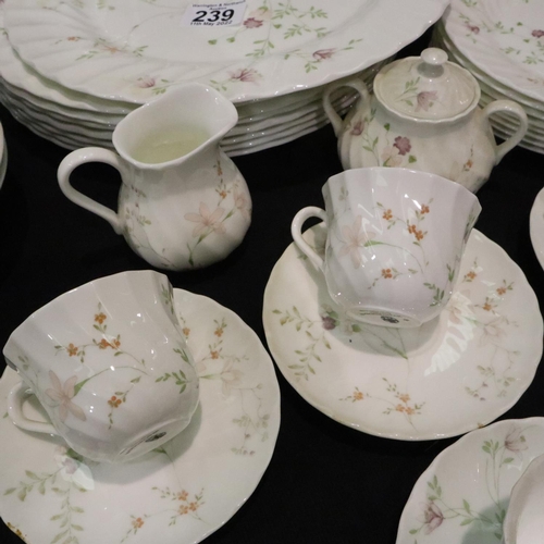 239 - Wedgwood coffee and dessert service in the Campion pattern with dinner plates (42). Not available fo... 