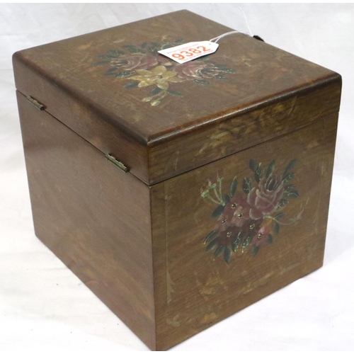 277 - Two wooden jewellery boxes, largest 30 x 22 x 12 cm H. P&P Group 3 (£25+VAT for the first lot and £5... 