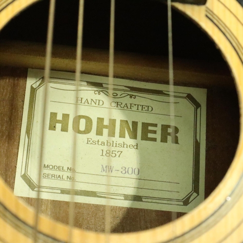 307 - Hohner acoustic guitar, model MW-300. Not available for in-house P&P, contact Paul O'Hea at Mailboxe... 