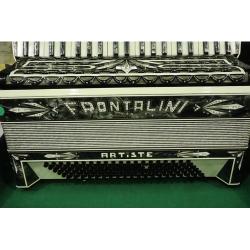 311 - Italian Frontalis Artiste cased accordion. Not available for in-house P&P, contact Paul O'Hea at Mai... 