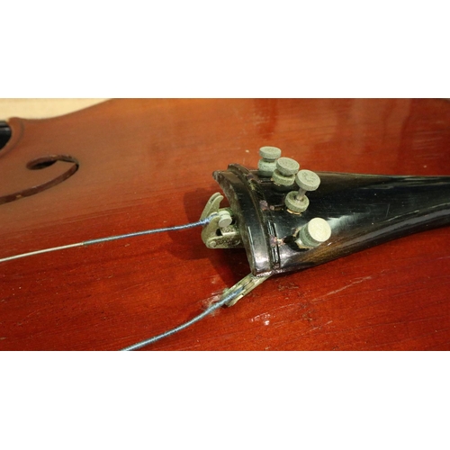 312 - Unbranded cello in hard case Not available for in-house P&P, contact Paul O'Hea at Mailboxes on 0192... 