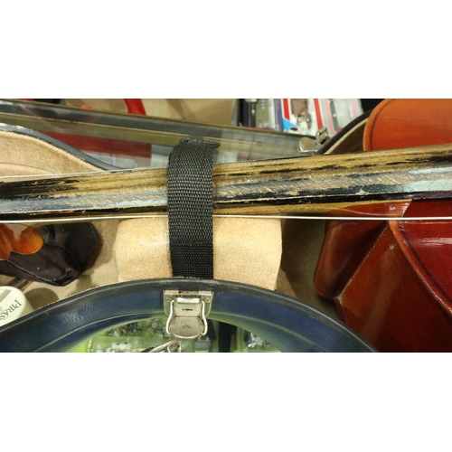 312 - Unbranded cello in hard case Not available for in-house P&P, contact Paul O'Hea at Mailboxes on 0192... 