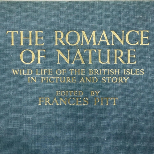 341 - Leather bound copy of Half Hours in Woods and Wilds 1880 and a five volume set of The Romance of Nat... 