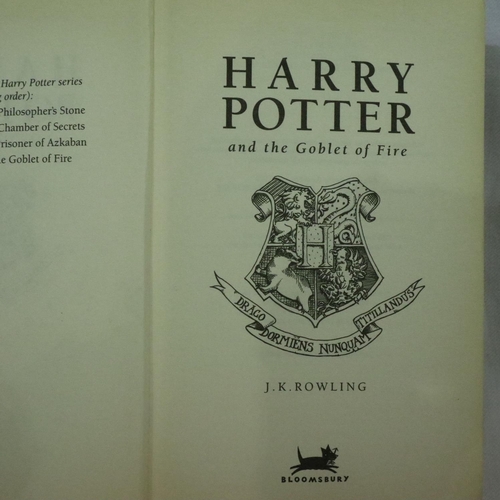 342 - Harry Potter by JK Rowling, eight Bloomsbury first editions including Harry Potter and The Half Bloo... 