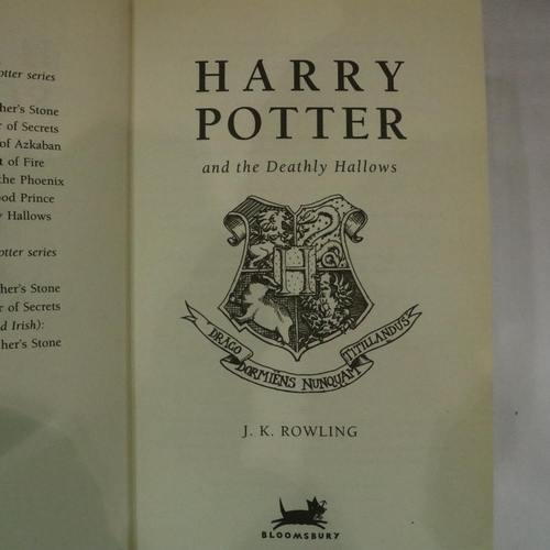 342 - Harry Potter by JK Rowling, eight Bloomsbury first editions including Harry Potter and The Half Bloo... 