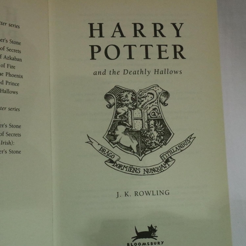 342 - Harry Potter by JK Rowling, eight Bloomsbury first editions including Harry Potter and The Half Bloo... 