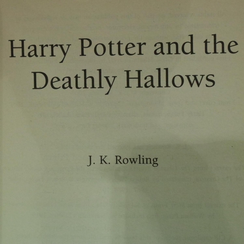 342 - Harry Potter by JK Rowling, eight Bloomsbury first editions including Harry Potter and The Half Bloo... 