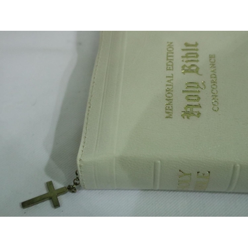 344 - Olive Wood cased Concordance Bible and another. P&P Group 2 (£18+VAT for the first lot and £3+VAT fo... 