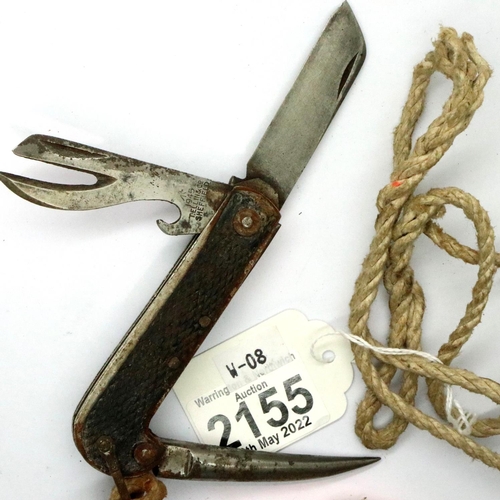 2155 - 1945 dated British Army jack knife. P&P Group 1 (£14+VAT for the first lot and £1+VAT for subsequent... 