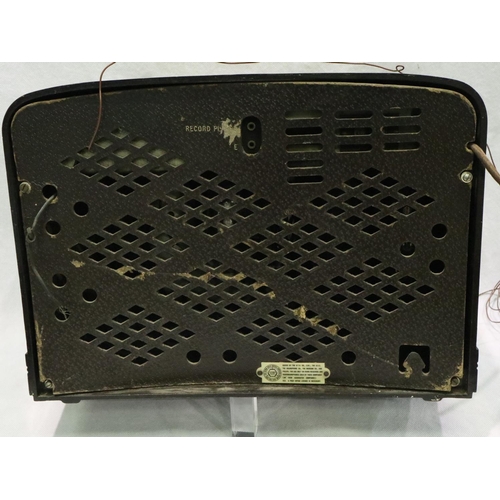 355 - G Marconi valve radio. P&P Group 3 (£25+VAT for the first lot and £5+VAT for subsequent lots) All el... 