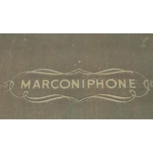 360 - Marconiphone walnut cased valve radio. P&P Group 3 (£25+VAT for the first lot and £5+VAT for subsequ... 