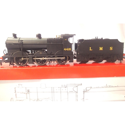 2129 - Hornby R2193 Class 4F, LMS Black, 4418, excellent condition, box with storage wear. P&P Group 1 (£14... 