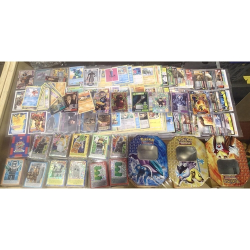 2123 - Large collection of mixed collector cards to include Pokemon, Dr Who, Lego and Pokemon tins. P&P Gro... 