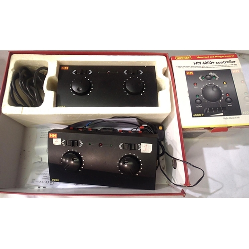 2222 - Two H&M 2000 twin track controllers and a Hem 4000 Plus controller. P&P Group 2 (£18+VAT for the fir... 