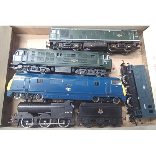 2073 - Five OO scale locomotives; Hornby, Airfix, Mainline etc. Mostly good condition, some require attenti... 