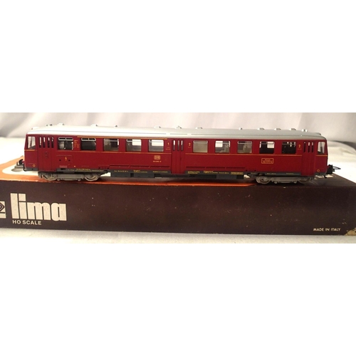 2074 - Lima HO class 515 590-8 Bo-Bo diesel rail car, DB Red. Very good condition, box is fair. P&P Group 1... 