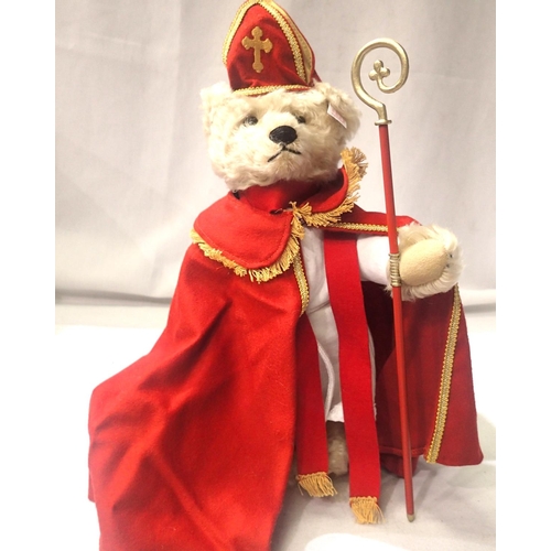 2098 - Steiff musical bear, St Nicholas, limited edition 272/1500, plays a Dutch St Nicholas tune, H: 27 cm... 