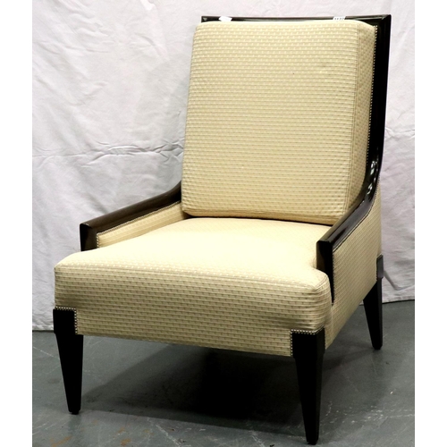 3122 - Andre Arbus (1903-1969): a polished Bobingak framed lounge chair made under license circa 2006 after... 