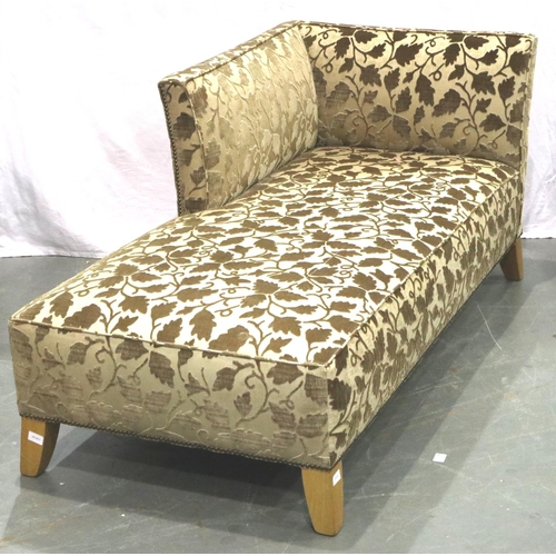 3149 - A contemporary upholstered chaise longue, H: 170 x 80 x 75 cm. Not available for in-house P&P, conta... 