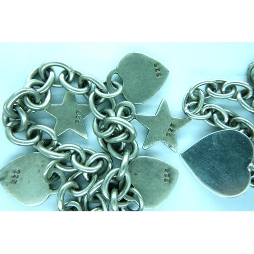 23 - Two 925 silver bracelets, combined 57g. P&P Group 1 (£14+VAT for the first lot and £1+VAT for subseq... 