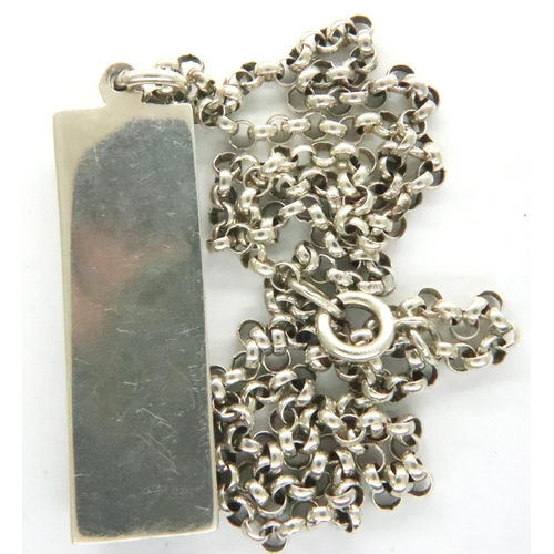 72 - 925 silver ingot necklace, combined 39g. P&P Group 1 (£14+VAT for the first lot and £1+VAT for subse... 