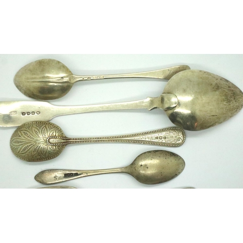 112 - Collection of hallmarked silver cutlery, various assay marks, combined 166g. P&P Group 2 (£18+VAT fo... 