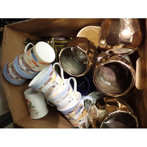 1059 - Quantity of mixed ceramics to include mugs. Not available for in-house P&P, contact Paul O'Hea at Ma... 