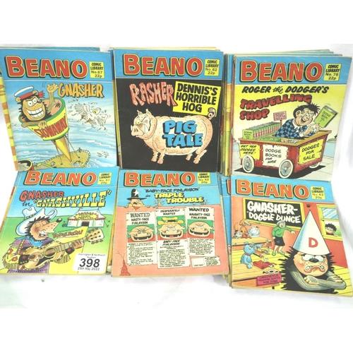 398 - Forty Beano comic library magazines. P&P Group 2 (£18+VAT for the first lot and £3+VAT for subsequen... 