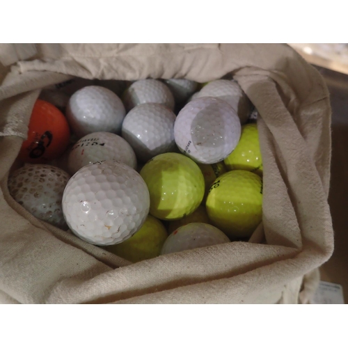 1762 - Bag of practice golf balls. Not available for in-house P&P, contact Paul O'Hea at Mailboxes on 01925