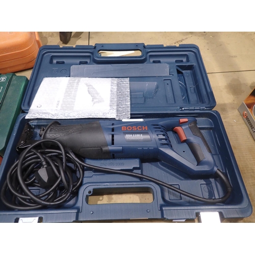 1766 - Bosch GSH 1100 E Reciprocating saw, Not available for in-house P&P, contact Paul O'Hea at Mailboxes ... 