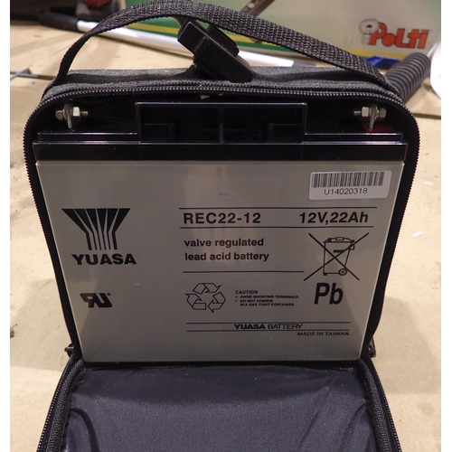 1785 - Yuasa 12v REC22-12 battery. Not available for in-house P&P, contact Paul O'Hea at Mailboxes on 01925... 