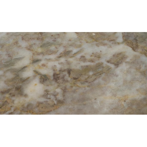 3177 - Rectangular marble table top, 92 x 46 cm. Not available for in-house P&P, contact Paul O'Hea at Mail... 